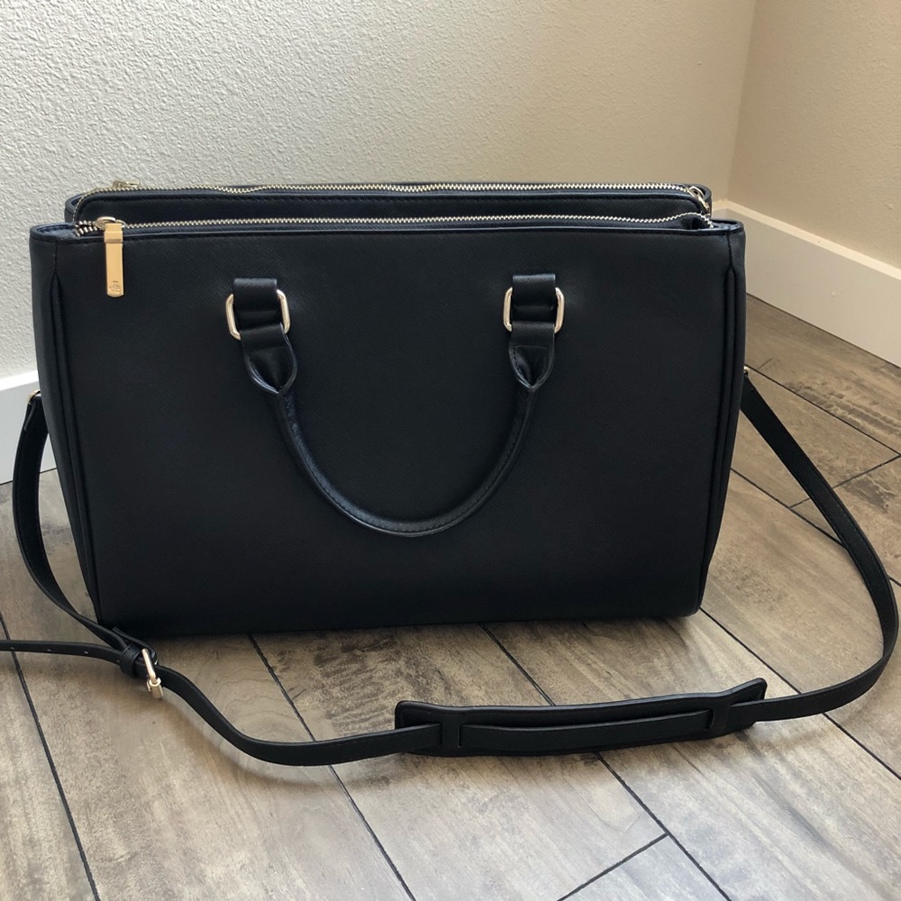 Black Zara laptop bag
